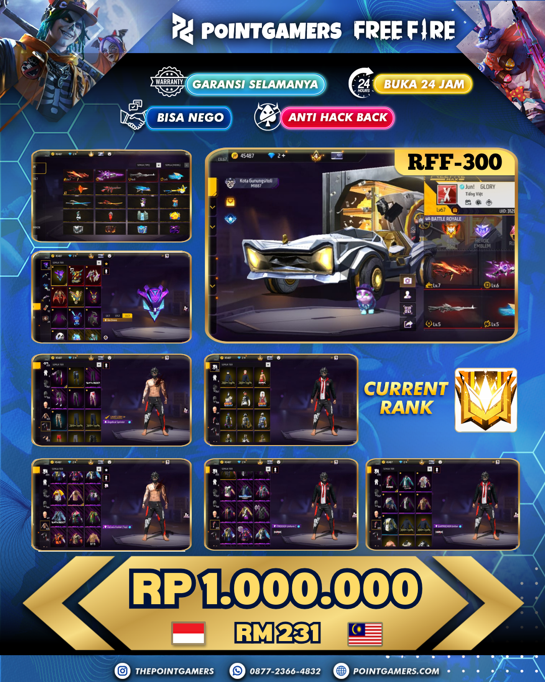 RFF-300 - 4 EVO MAX 2 TW 3, SG2 EVO 2RASA