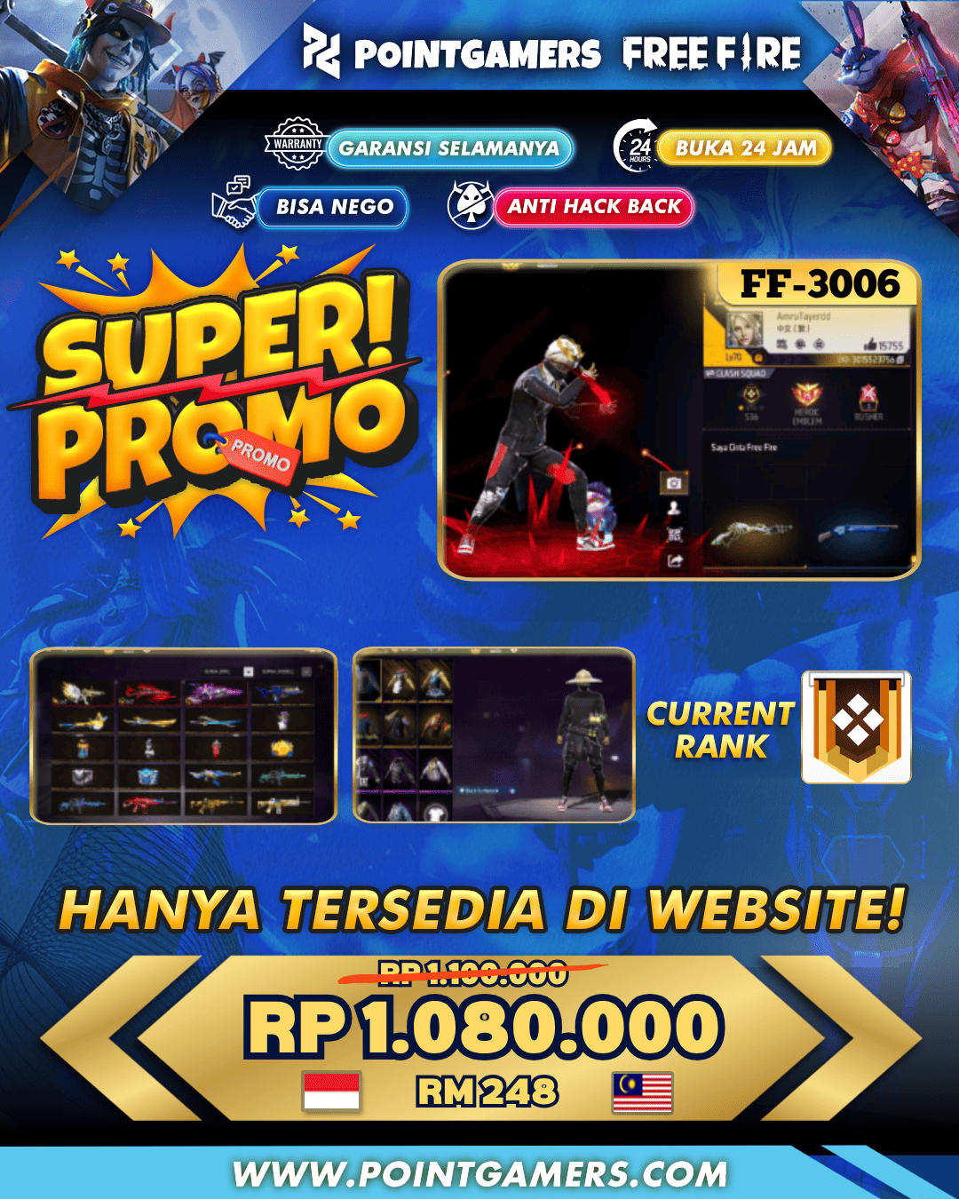 FF-3006 - PROMO AX 3, SG 2 : LUMUT, EVO,MAMBA