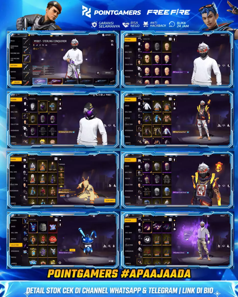 EVO 6 MAX 1, SG 2 EVO MAMBA PELURU SUCI BUNNY 2