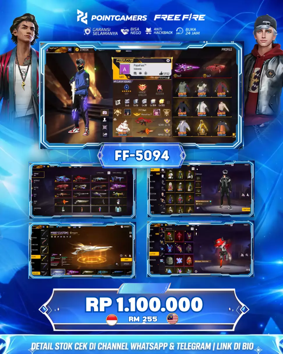 FF 5094 - EVO 10 MAX 3 OTW 4, SG2 : 4 RASA, EVO GURUN AQUA MAMBA