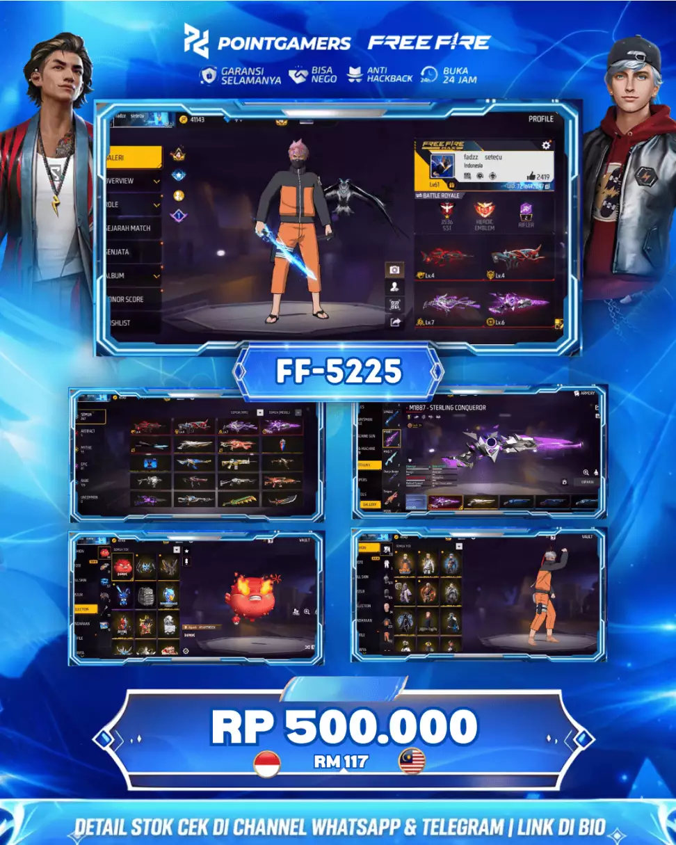 FF-5225 - EVO 4 MAX 1 OTW 2, SG2 5 RASA EVO GURUN MAMBA BUNNY PELURU SUCI