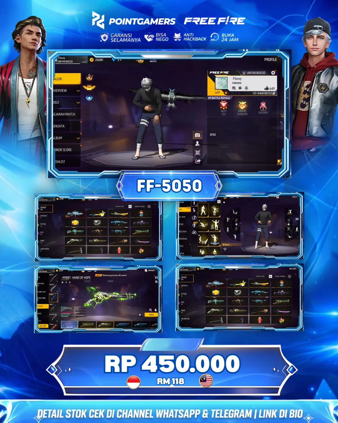 FF-5050 - EVO : 1MAX : , SG 2 :  UNGU/REAPER