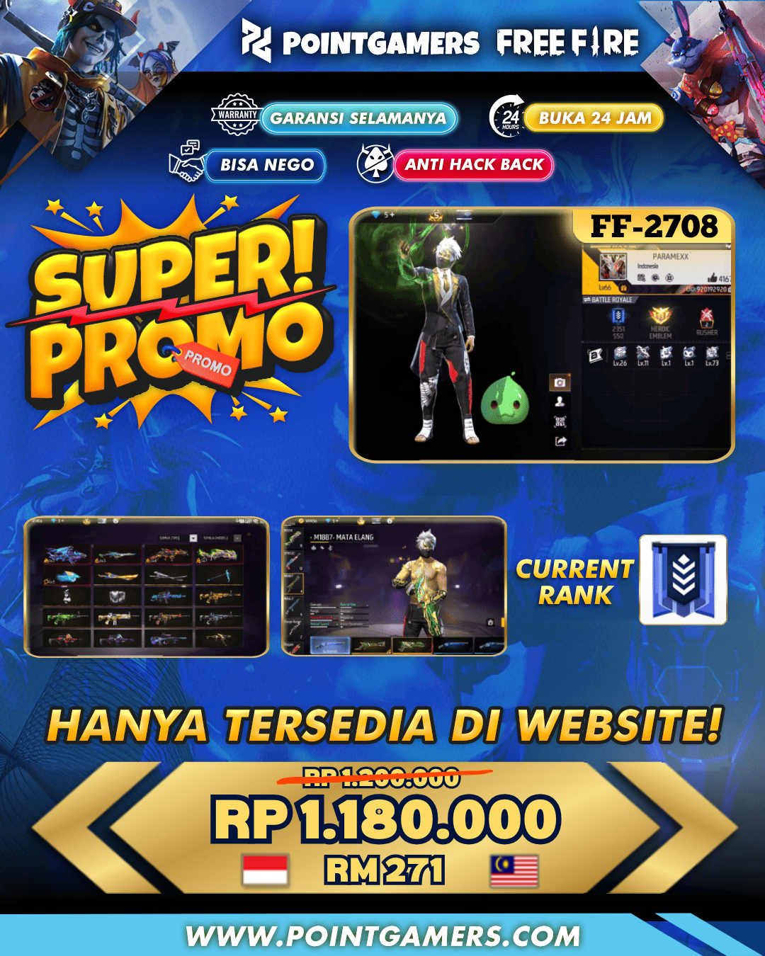 FF-2708 - PROMO MAX 3 OTW 4, SG 2 : TROMPET,MATA ELANG, MAMBA
