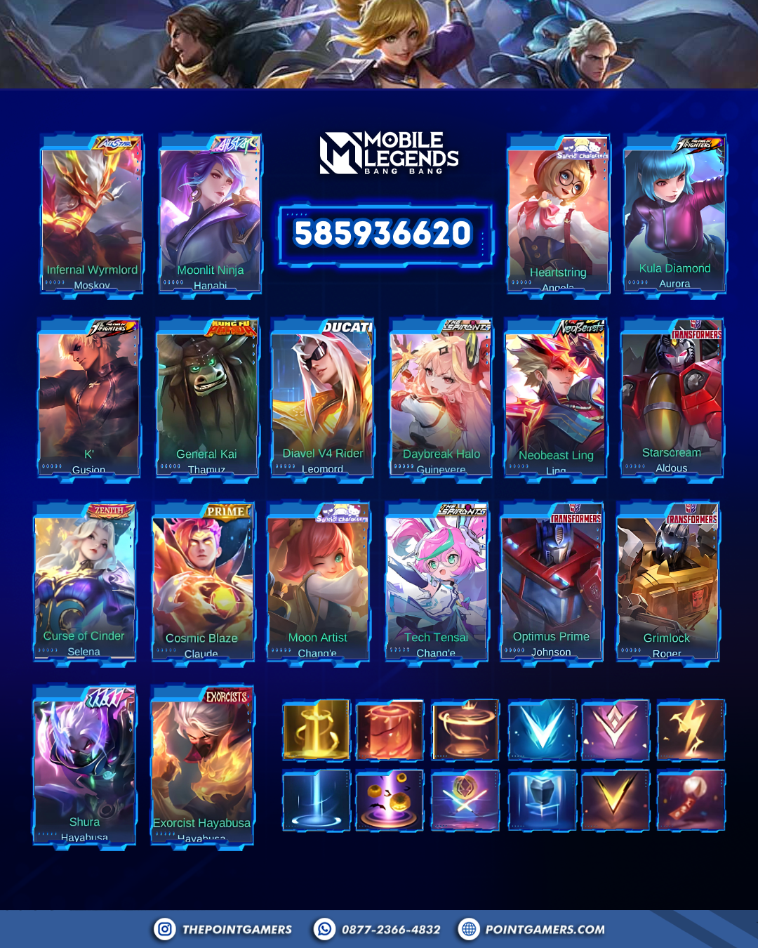 PROMO ALUCARD LEGEND, FRANCO LEGEND, JOHNSON LEGEND, LESLEY LEGEND 2