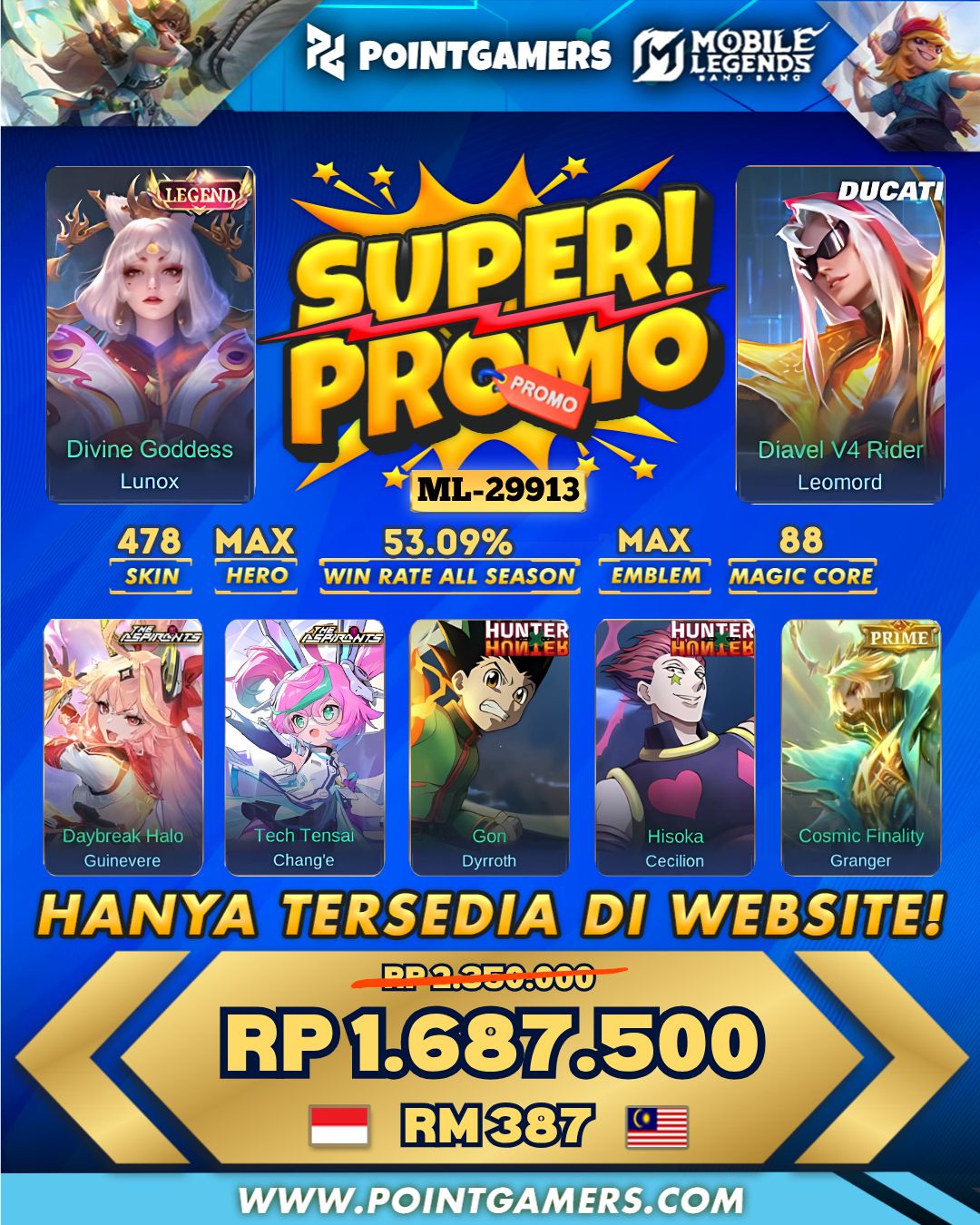 ML-29913 - PROMO LUNOX LEGEND, LEOMORD DUCATI