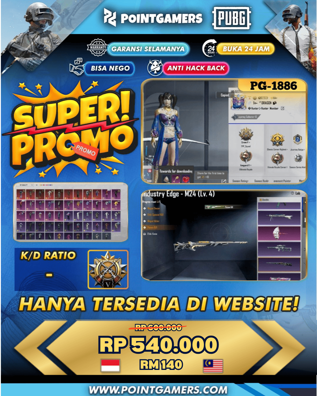 PG-1886 - PROMO INDUSTRI EDGE LV 4, FAERIE LUSTER LV 3