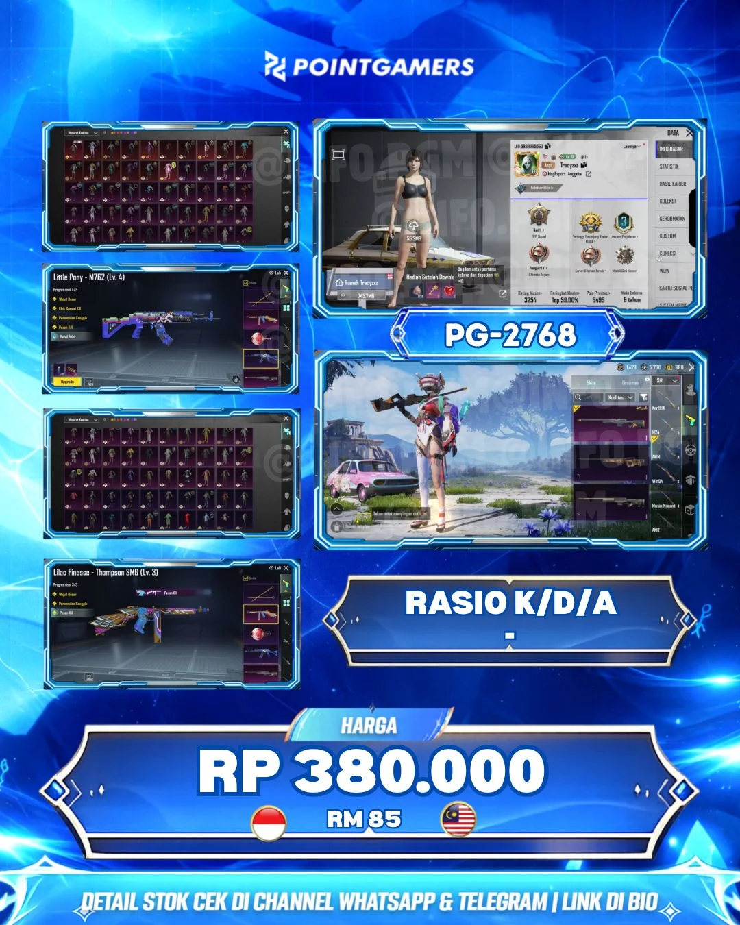 PG-2768 - BERRYL PONY LVL 4 KILLMESS, THOMPSON LILAC FINESSE LVL MAX