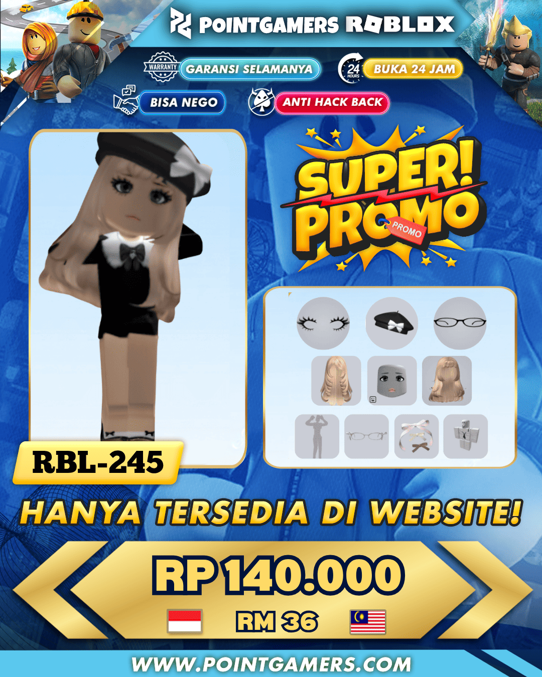 RBL-0245 - PROMO EMOTE TWICE LIKEY, KACAMATA PITA BESAR MERAH MUDA