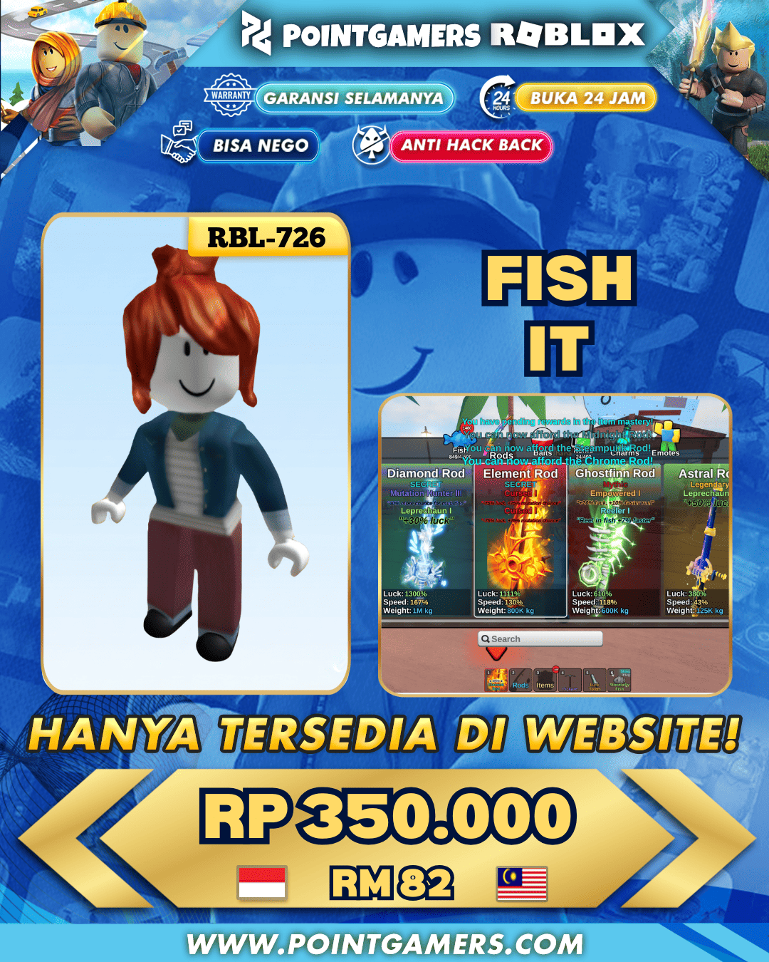 RBL-0726 - 5 M COIN, LVL 695