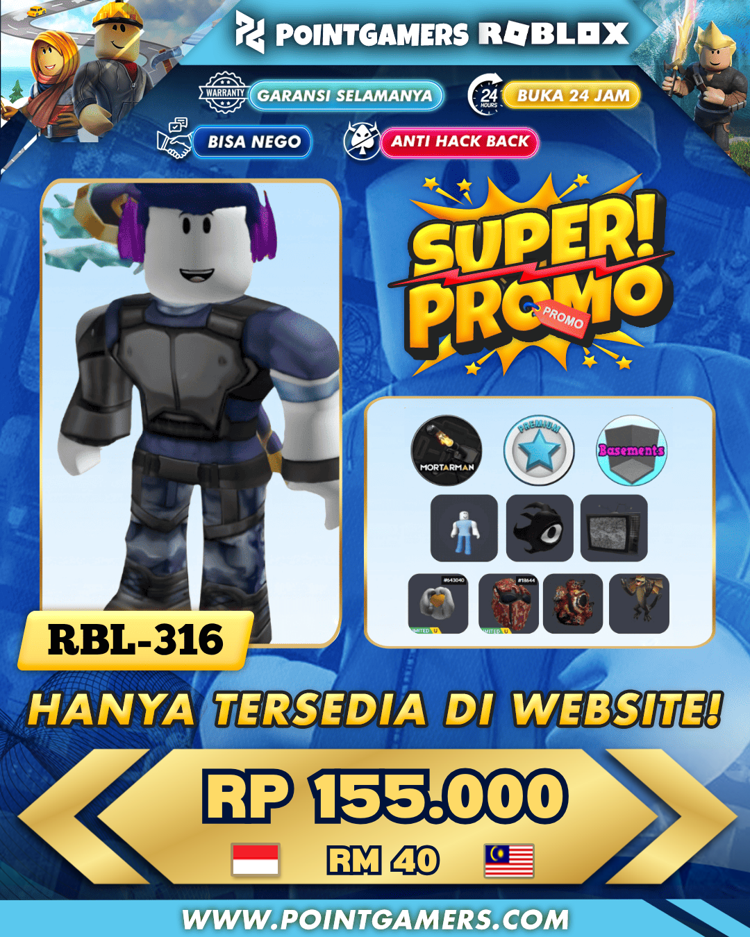 RBL-0316 - PROMO THE STRONGEST EGG YOLK, WINTER RONIN HELMET